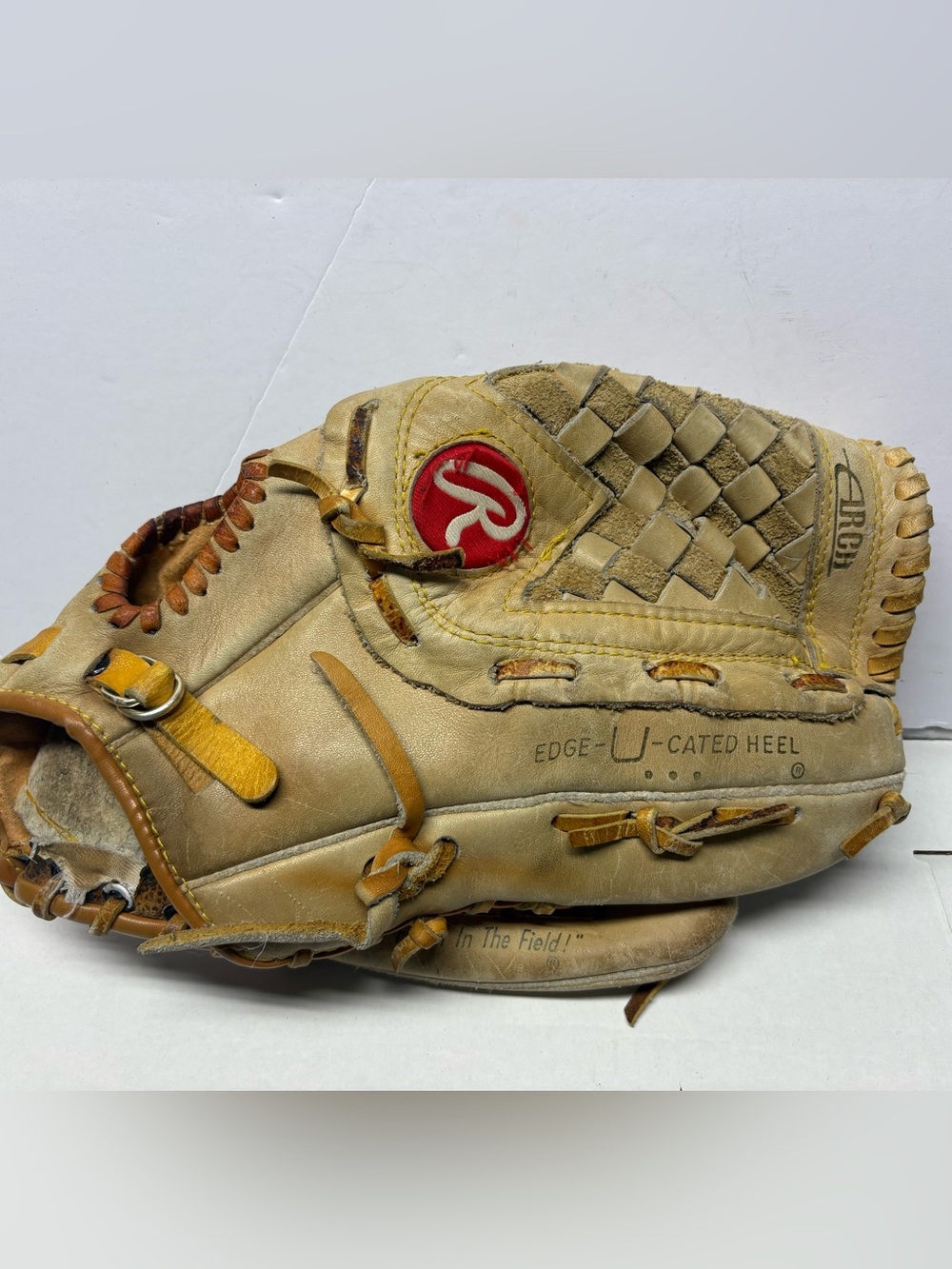 Rawlings HoldSter 9380 Baseball Softball Glove FastBack Basket Web Hinged Pad
